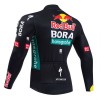 Wielershirt 2024 BORA-Hansgrohe Bull Lange Mouw Zwart Rood